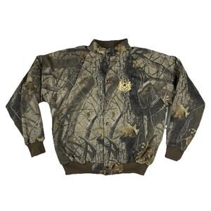 Vtg Nikon Hunting Jacket XL Made in USA Realtree Hardwoods Camo A Better Look
